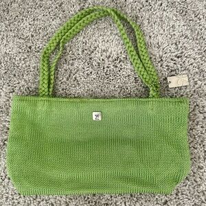 Woven Spring Green Lina Small Purse